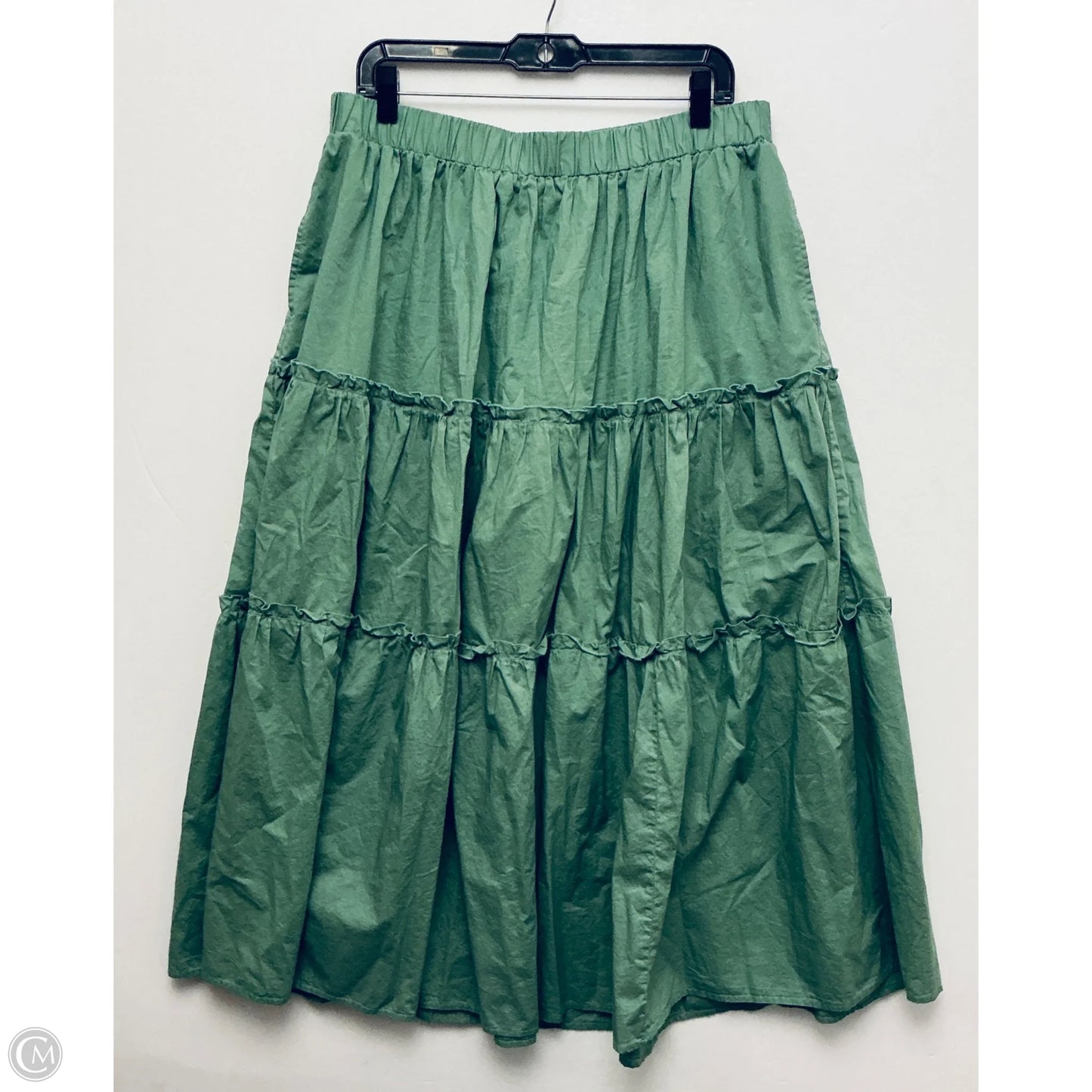 Skirt Maxi By Lane Bryant In Green, Size: 14