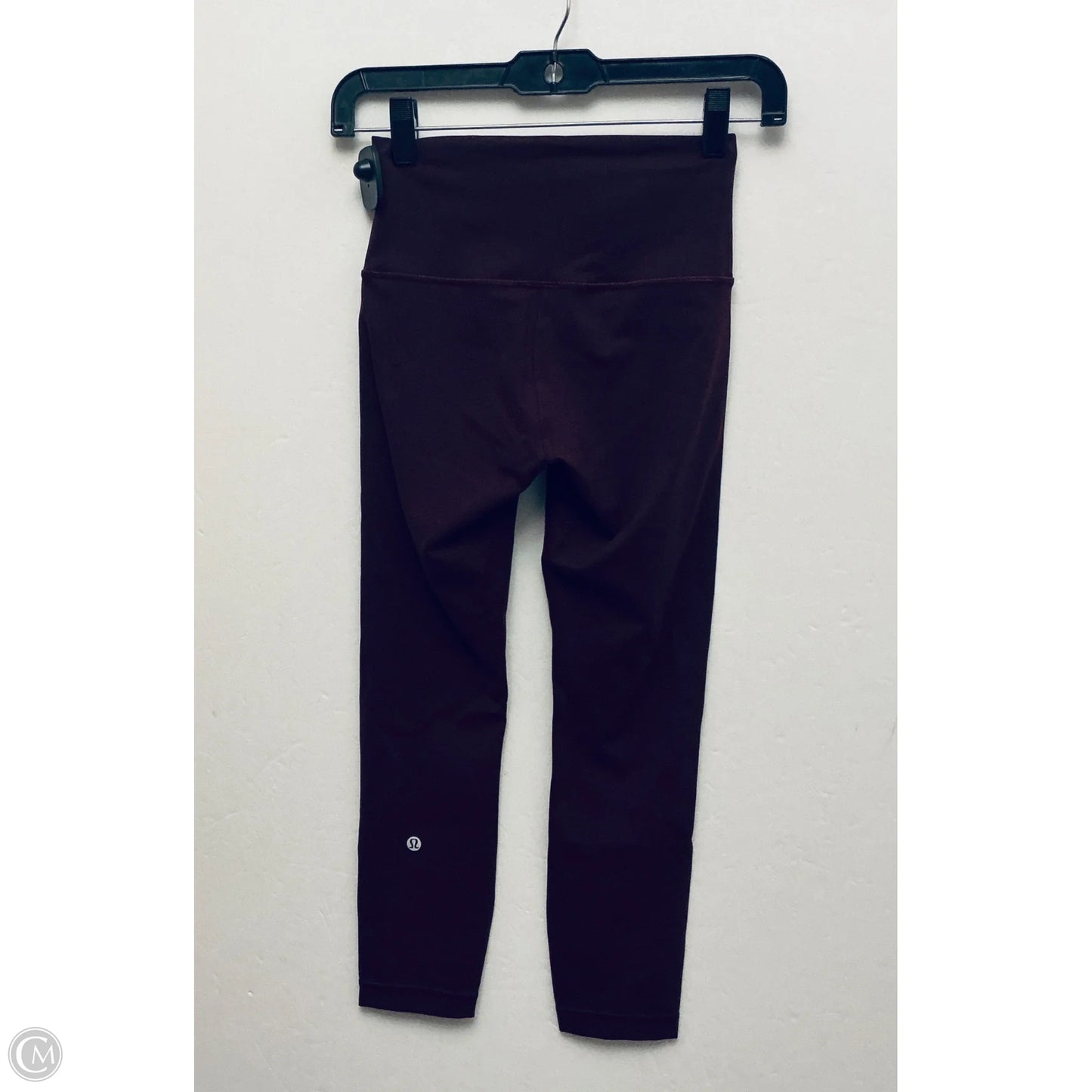 Athletic Capris By Lululemon In Maroon, Size: 4