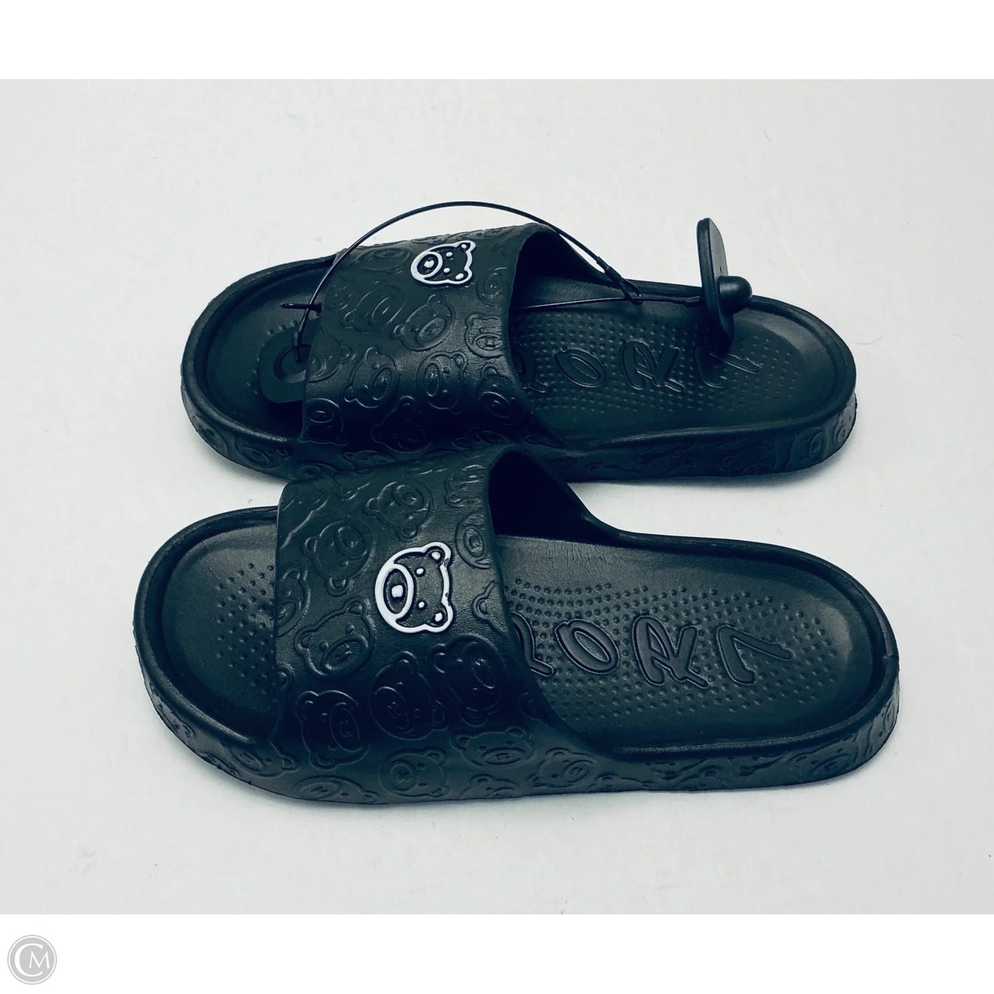 Sandals Flats By Clothes Mentor In Black, Size: 9