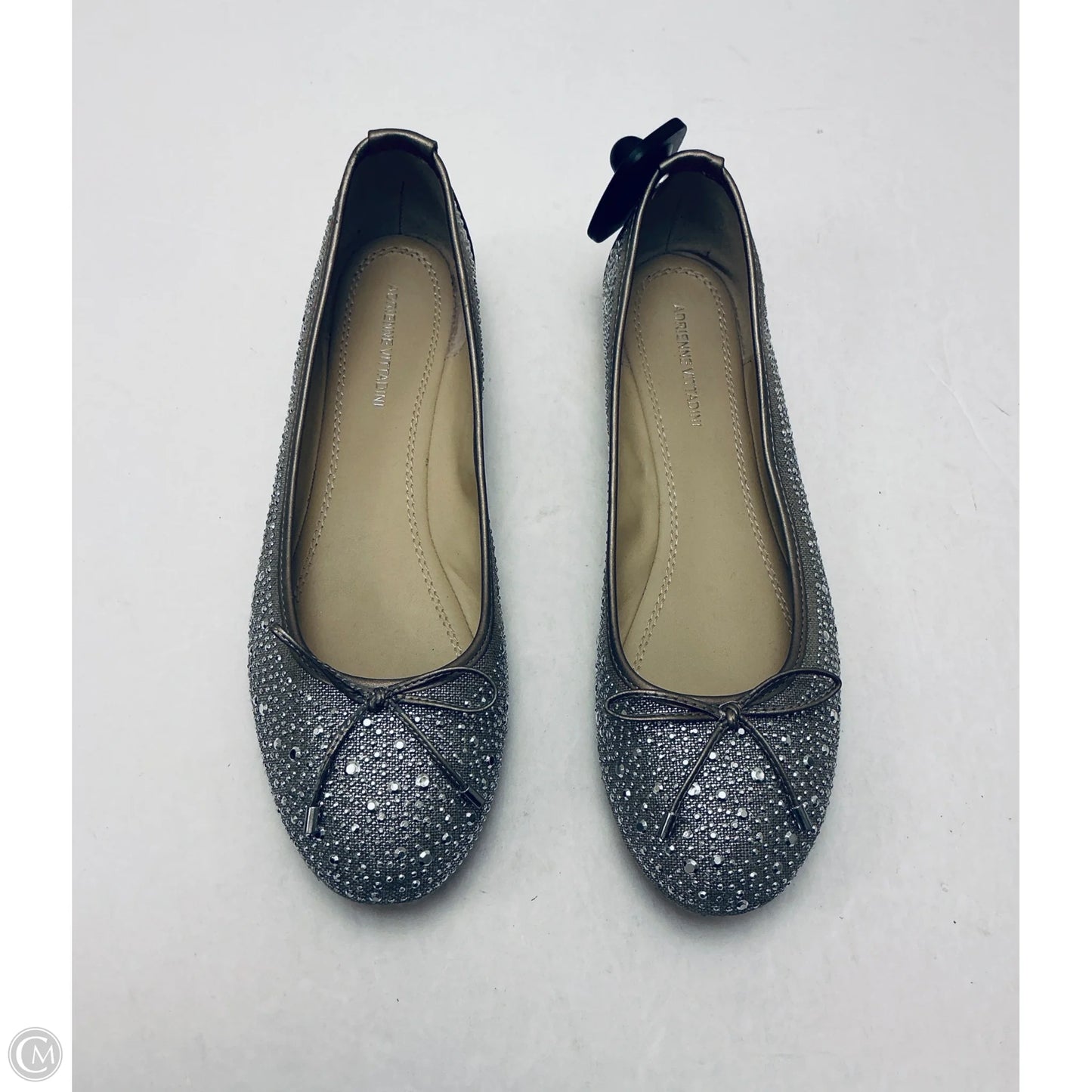 Shoes Flats By Adrienne Vittadini In Silver, Size: 9