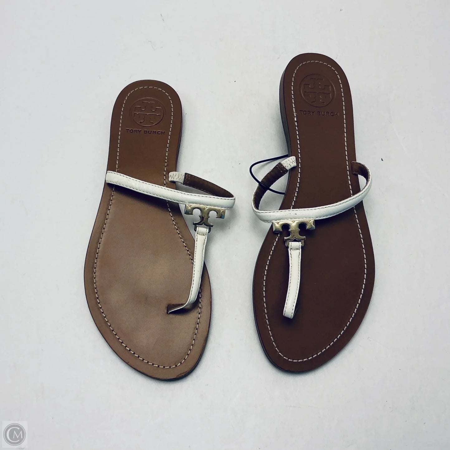 Sandals Designer By Tory Burch In White, Size: 9