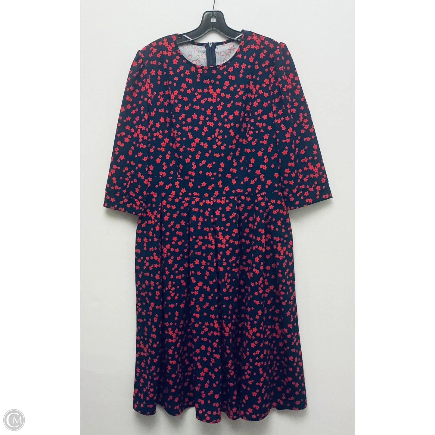 Dress Casual Midi By Clothes Mentor In Floral Print, Size: L