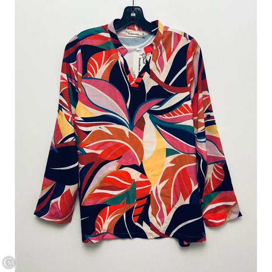 Top Long Sleeve By Southern Stitch In Multi-colored, Size: M