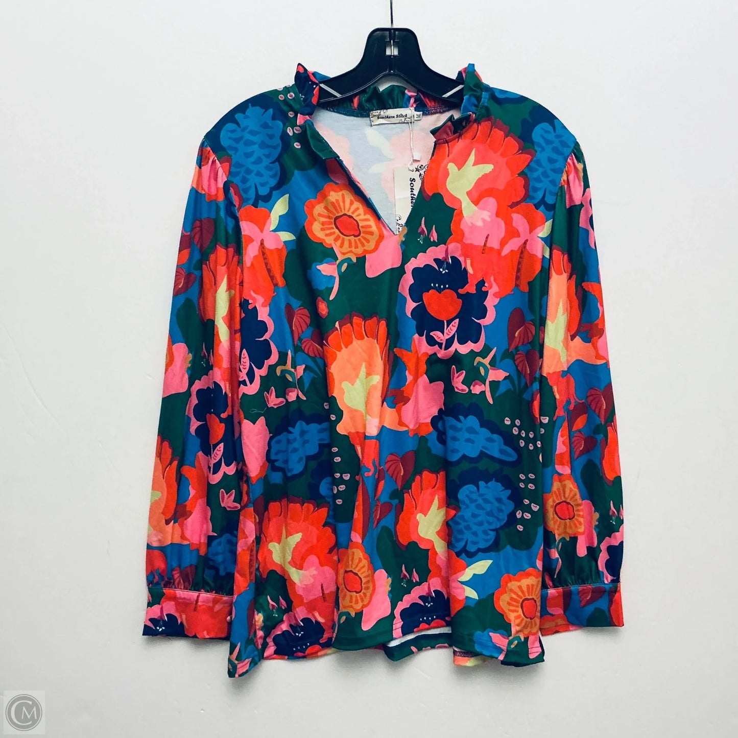 Top Long Sleeve By Southern Stitch In Multi-colored, Size: M