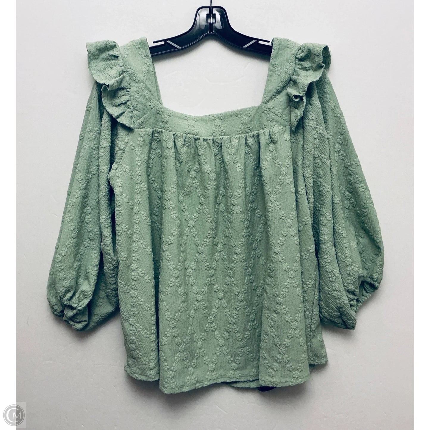 Top Short Sleeve By Clothes Mentor In Green, Size: L