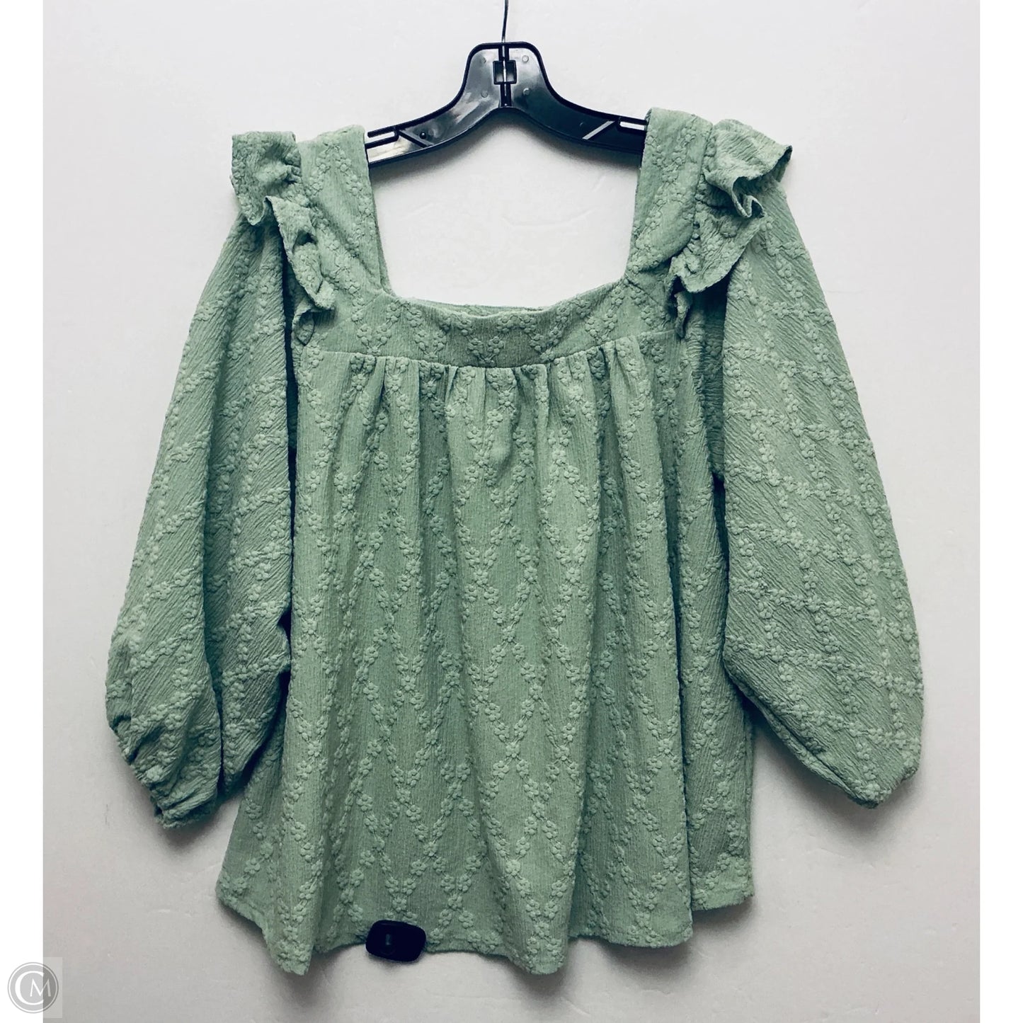 Top Short Sleeve By Clothes Mentor In Green, Size: L