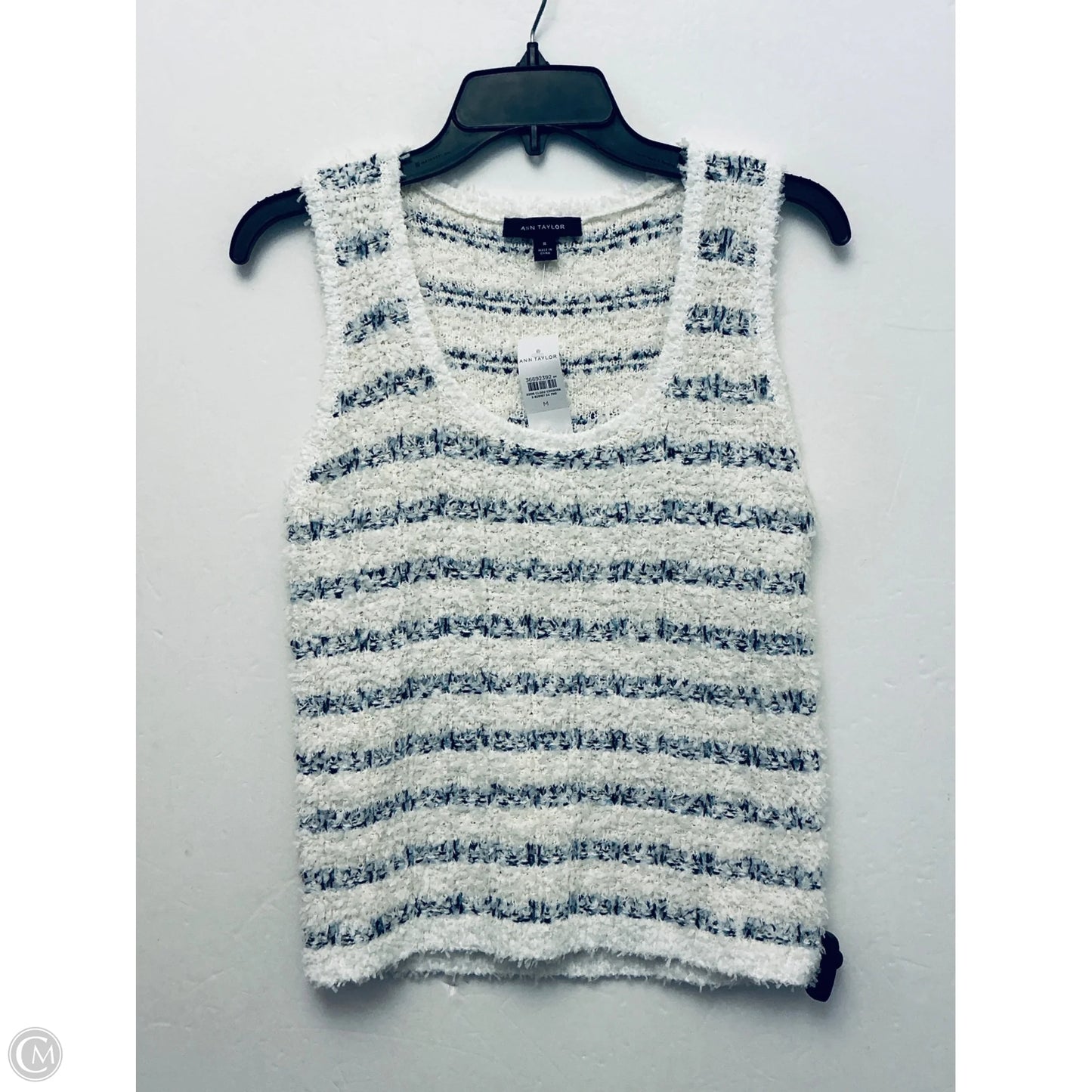 Top Sleeveless By Ann Taylor In Striped Pattern, Size: M