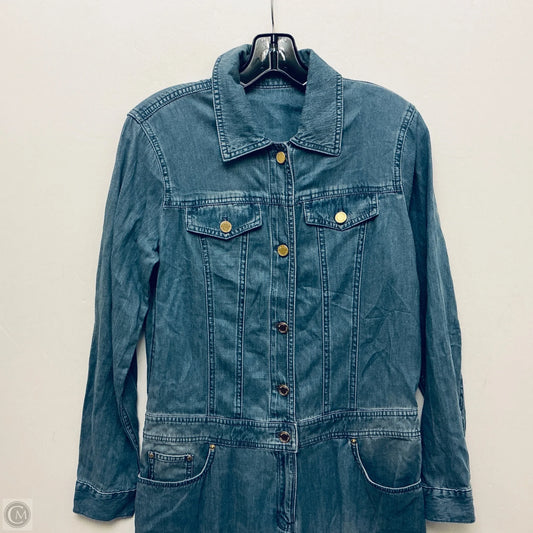 Jumpsuit Designer By Michael Kors In Blue Denim, Size: 6