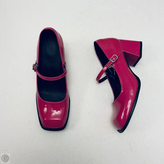 Shoes Heels Block By Clothes Mentor In Pink, Size: 9