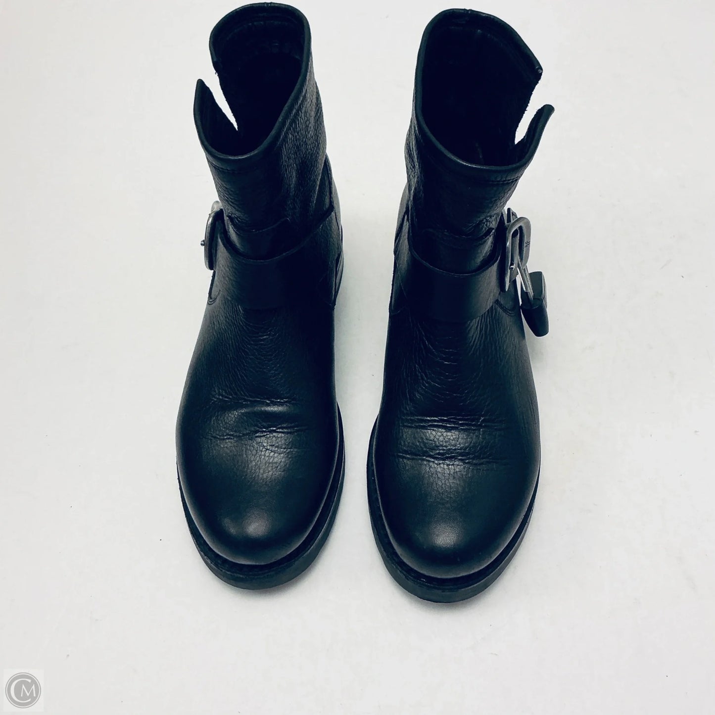 Boots Designer By Frye In Black, Size: 6.5