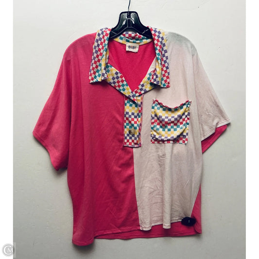 Top Short Sleeve By Bibi In Multi-colored, Size: Xl