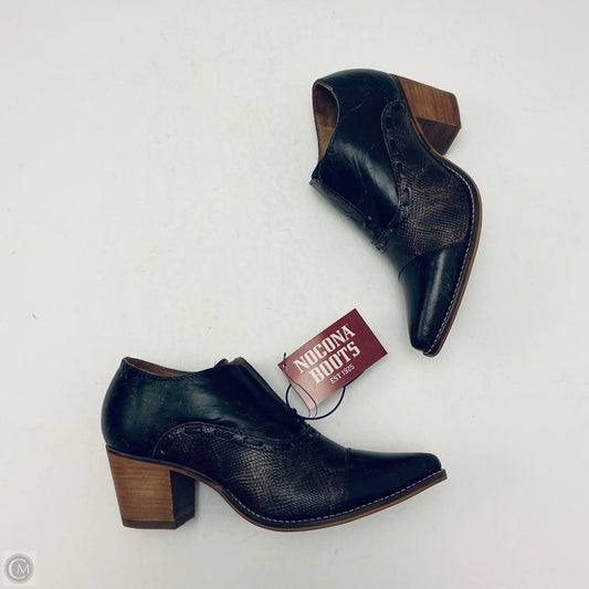 Boots Ankle Heels By Cmc In Brown, Size: 10