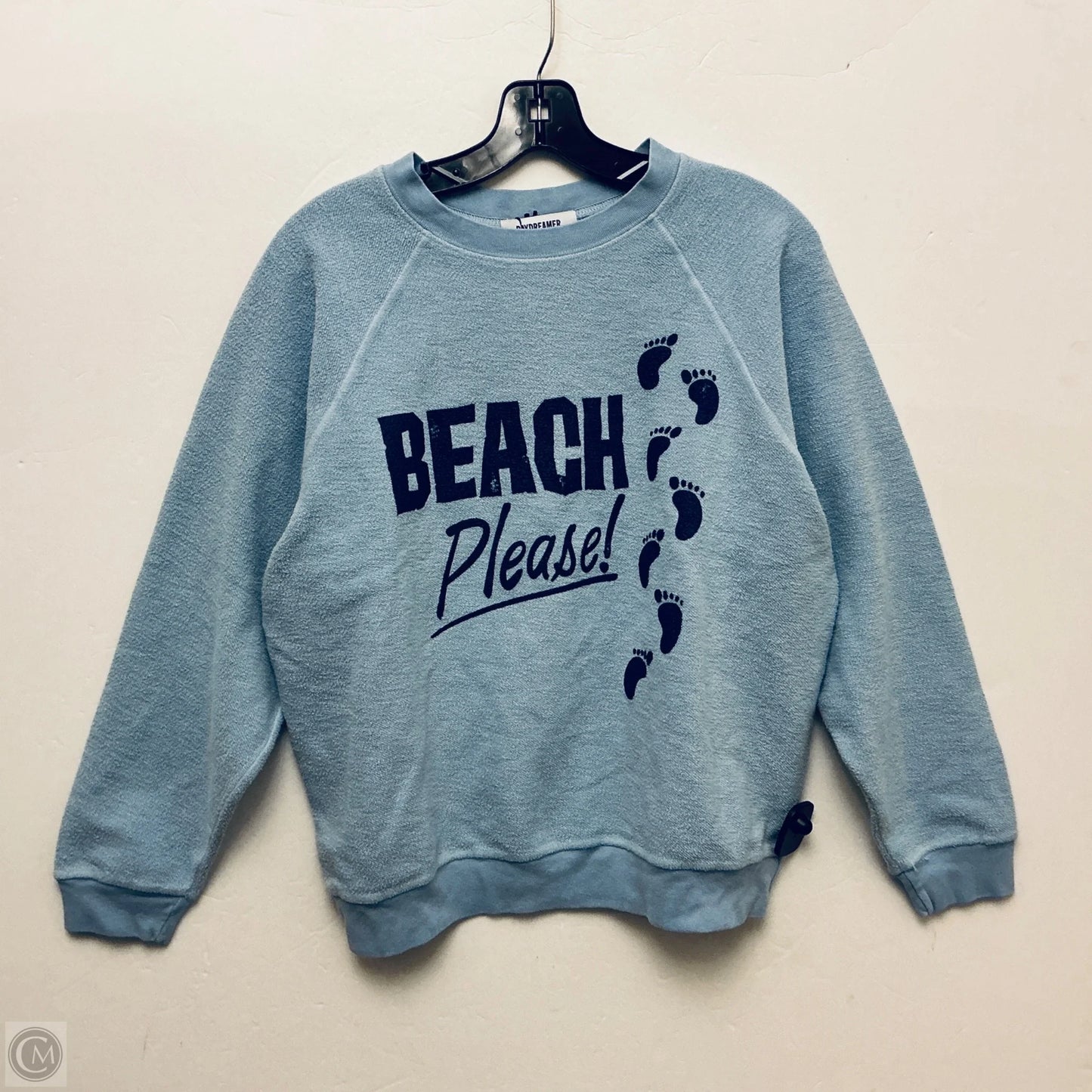 Sweatshirt Crewneck By Daydreamer In Blue, Size: S