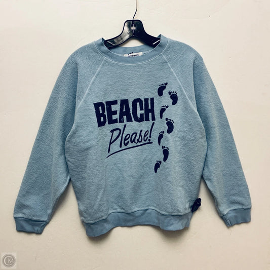 Sweatshirt Crewneck By Daydreamer In Blue, Size: S