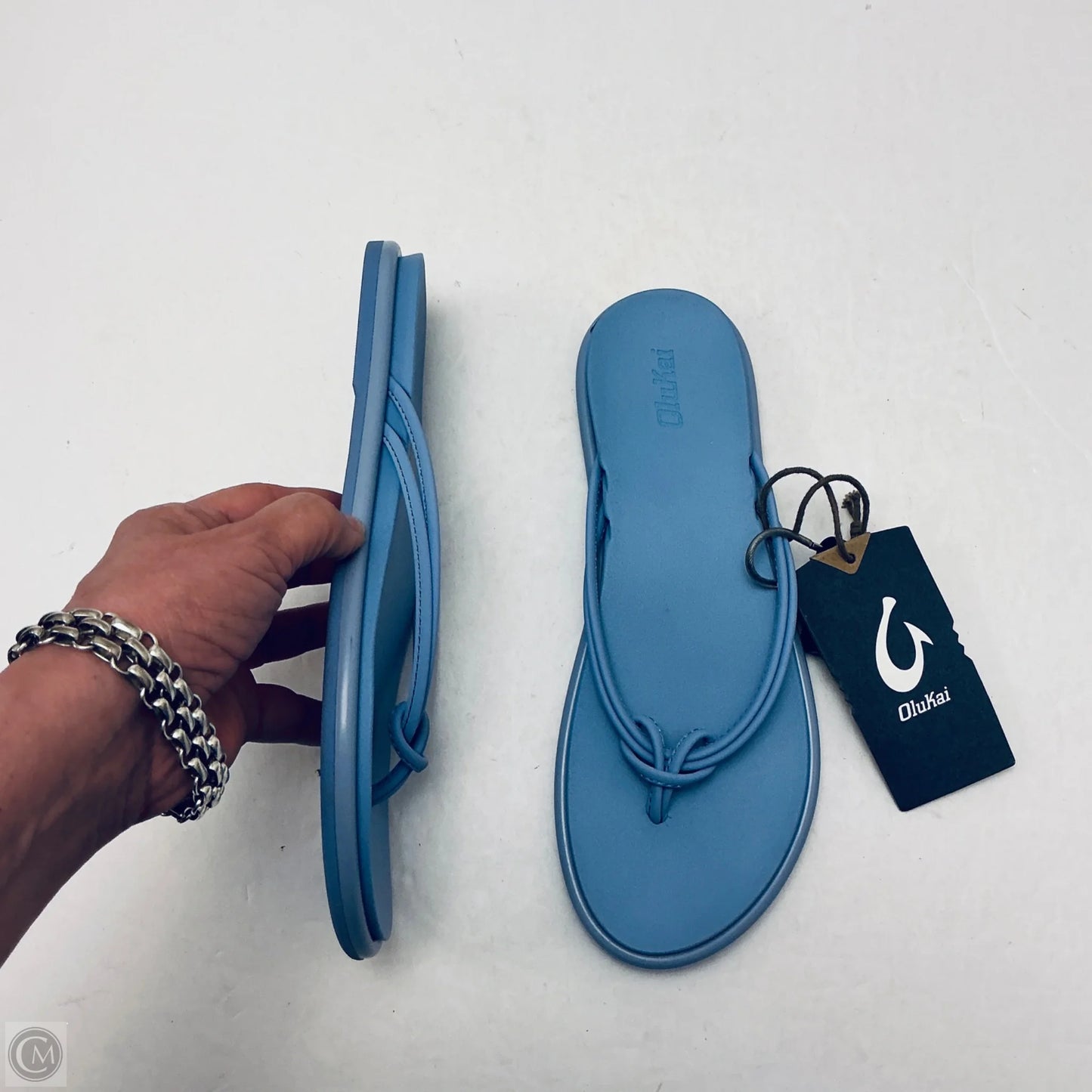 Sandals Flip Flops By Olukai In Blue, Size: 8