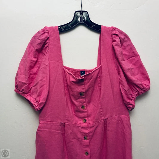 Dress Casual Short By Old Navy In Pink, Size: Xlp