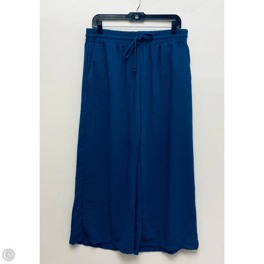 Pants Linen By Zenana In Blue, Size: 1x