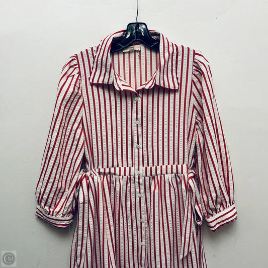 Dress Casual Maxi By Entro In Striped Pattern, Size: L