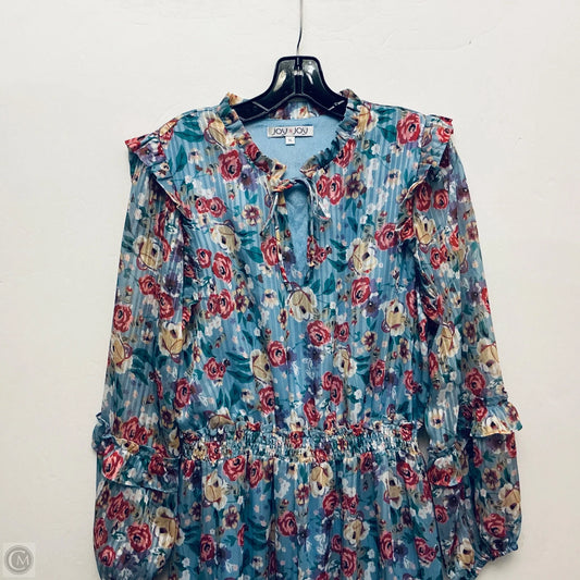 Dress Casual Maxi By Joy Joy In Floral Print, Size: Xl