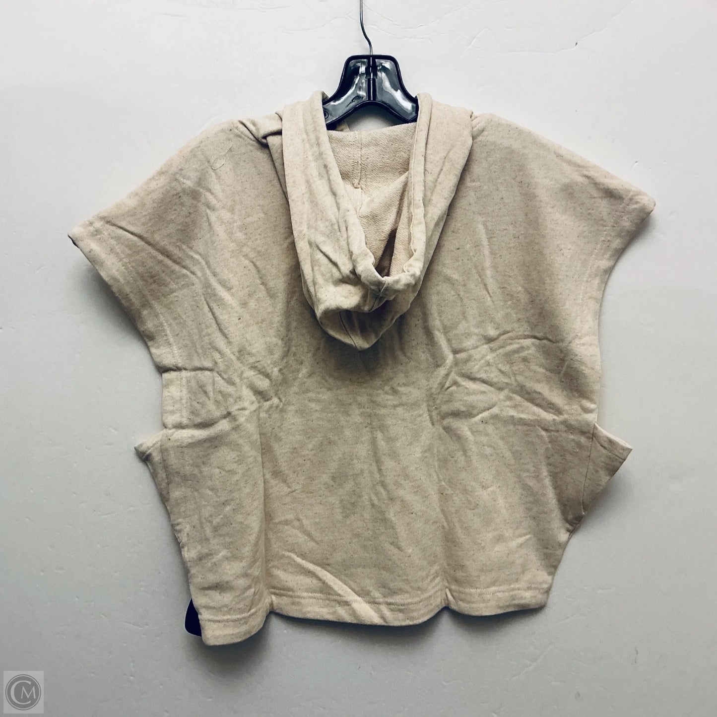 Sweatshirt Hoodie By H&m In Cream, Size: M