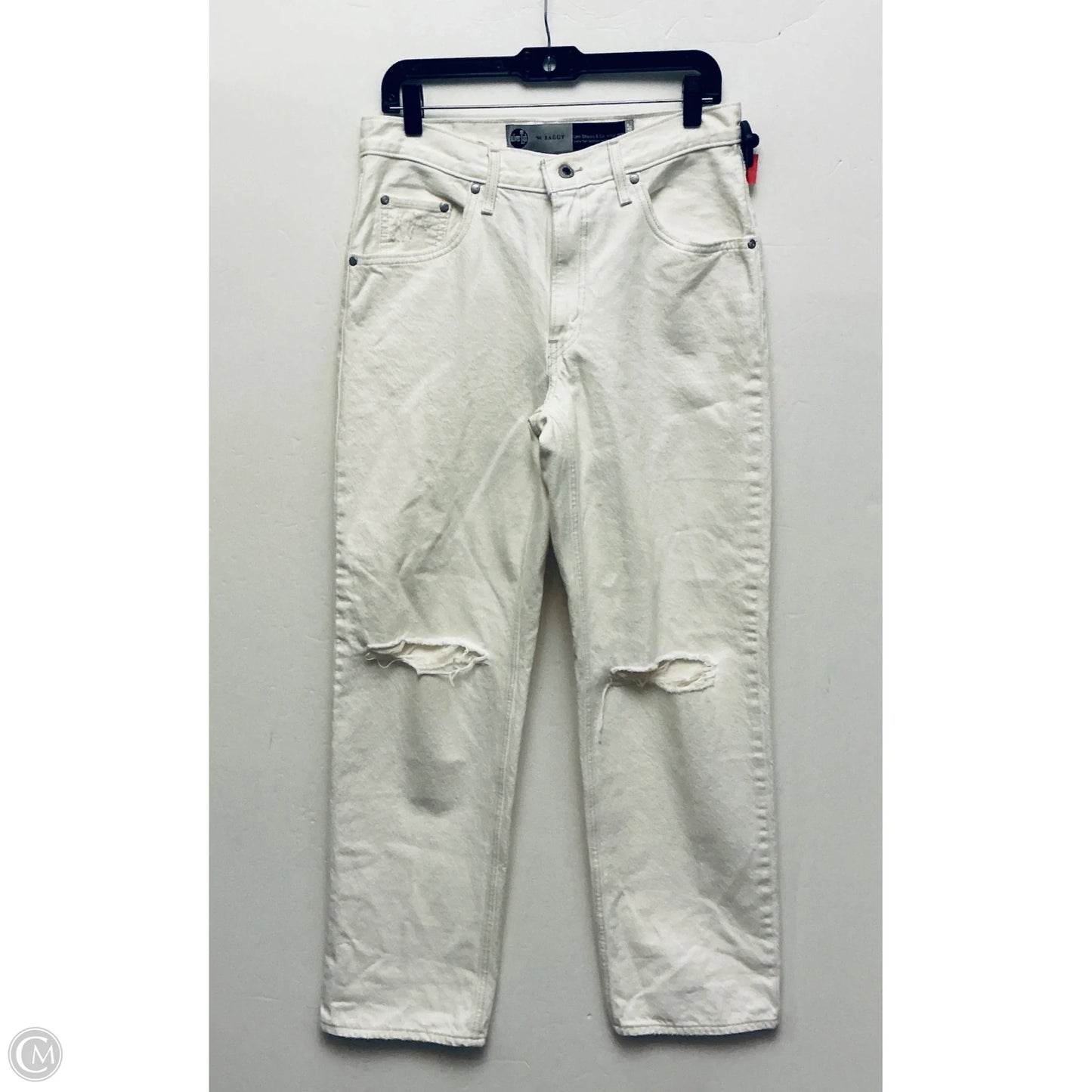 Jeans Cropped By Levis In White, Size: 8