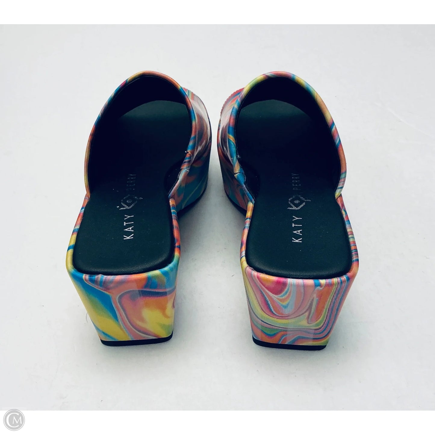 Sandals Heels Platform By Katy Perry In Multi-colored, Size: 5