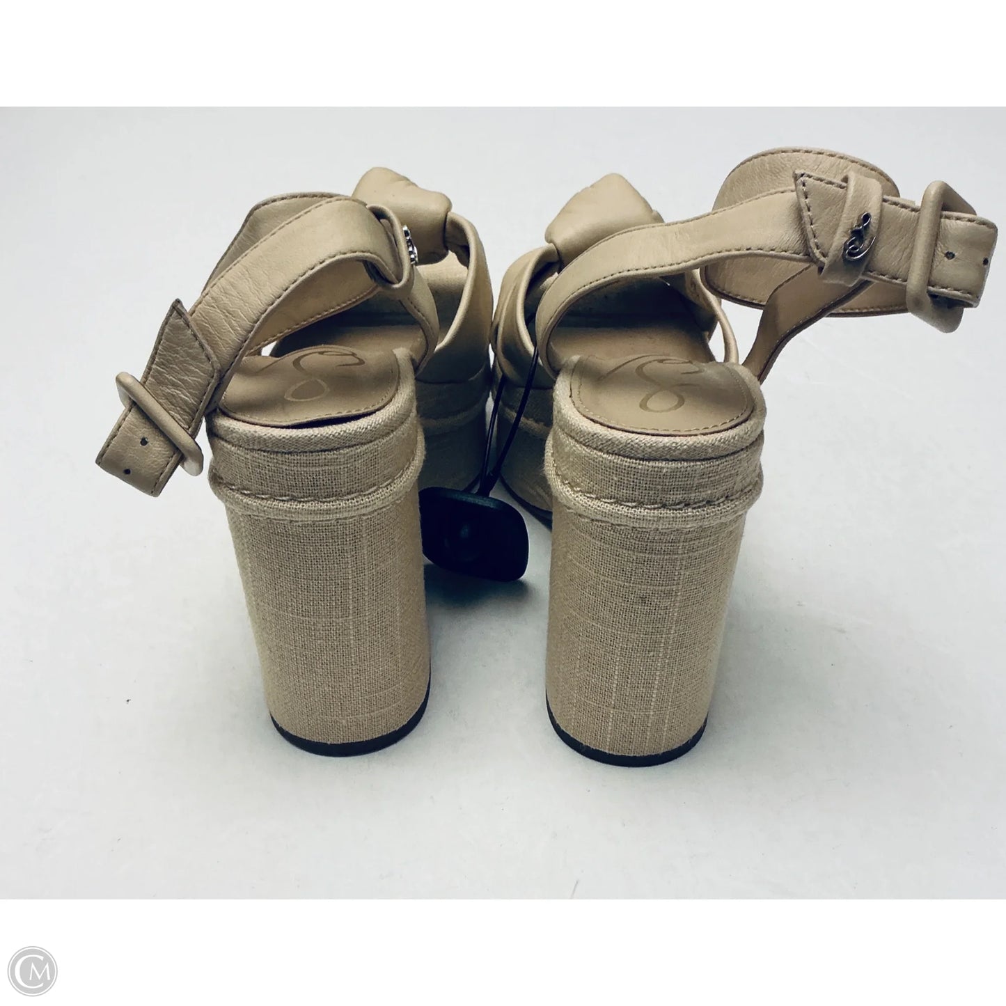 Sandals Heels Platform By Sam Edelman In Tan, Size: 5.5