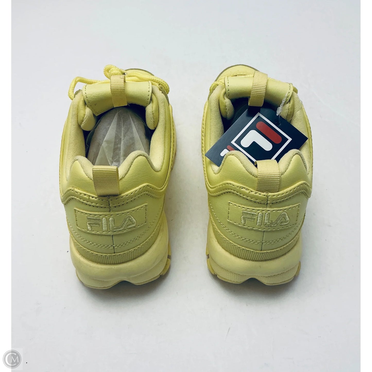 Shoes Athletic By Fila In Yellow, Size: 7.5