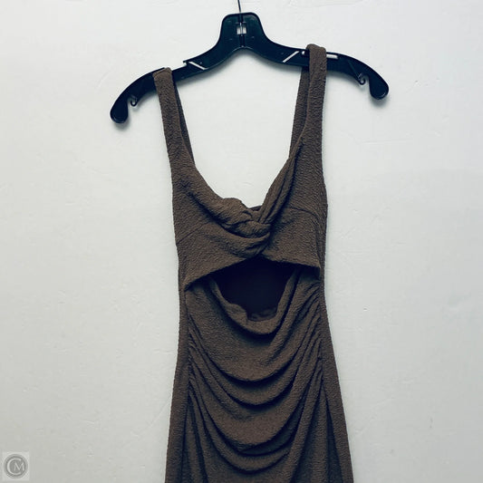 Dress Casual Midi By Showpo In Brown, Size: S