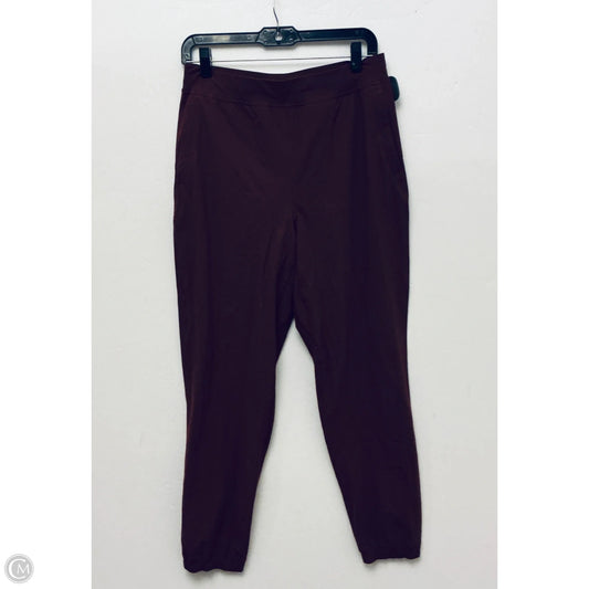 Athletic Pants By Lululemon In Maroon, Size: 8