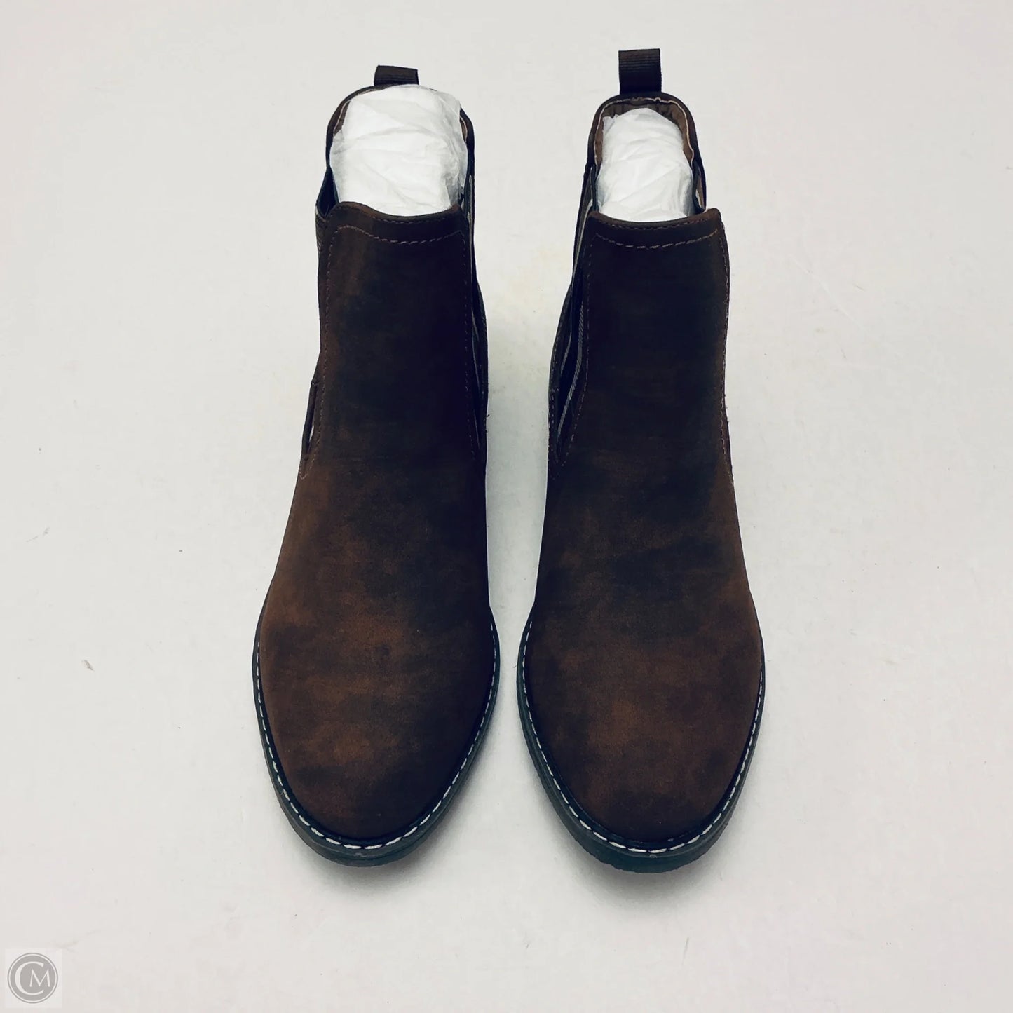 Boots Ankle Flats By Corkys In Brown, Size: 8