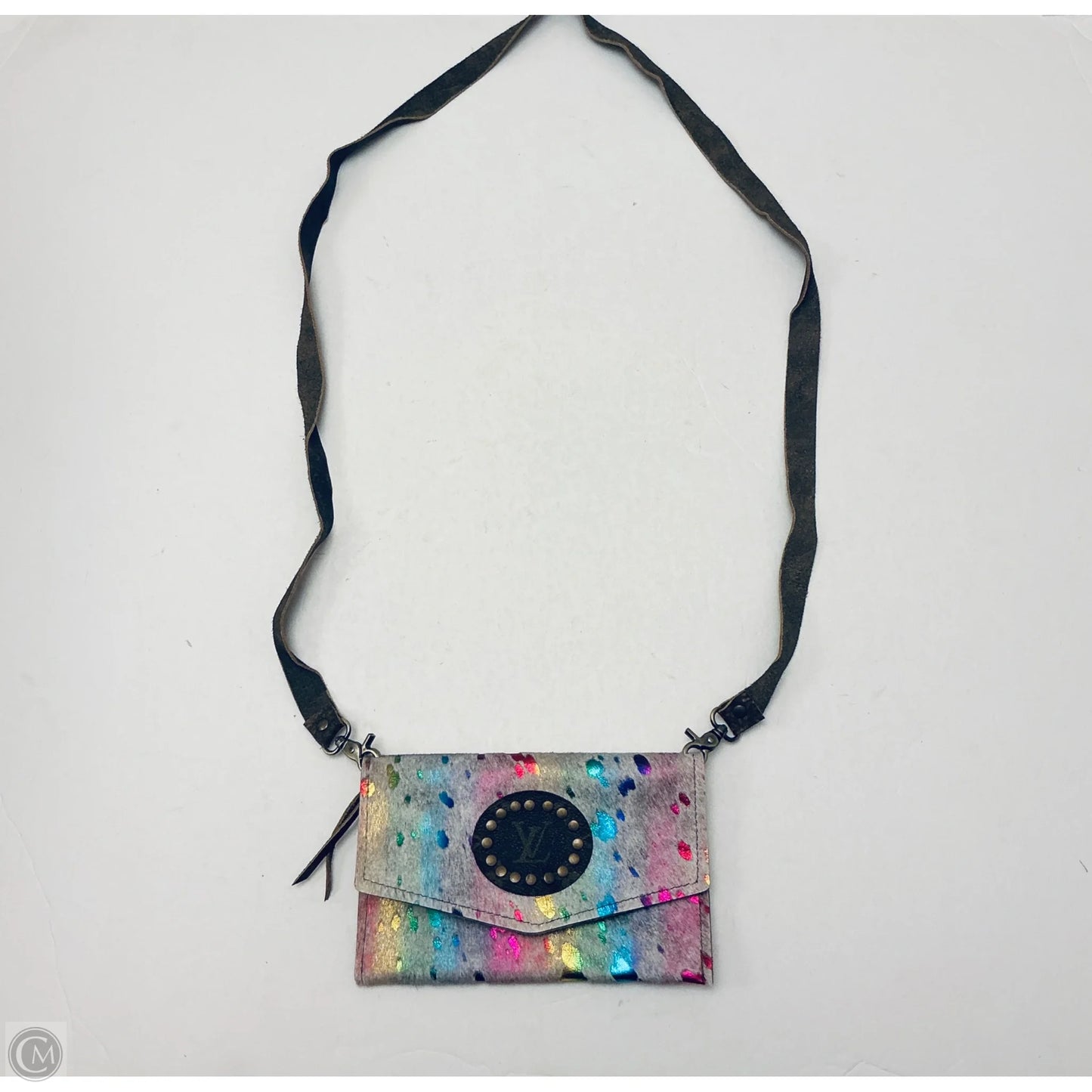 Crossbody Leather By Clothes Mentor, Size: Small