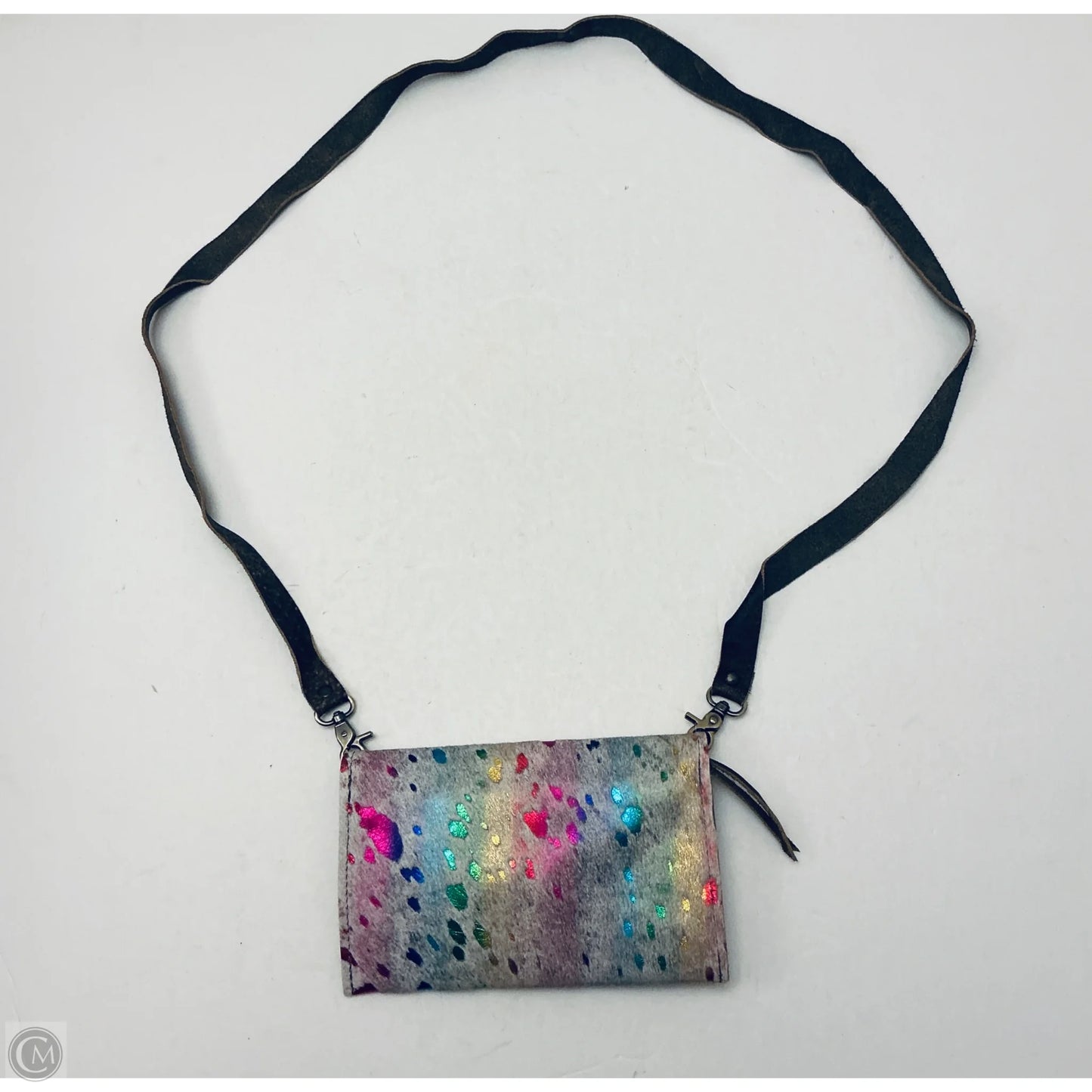 Crossbody Leather By Clothes Mentor, Size: Small