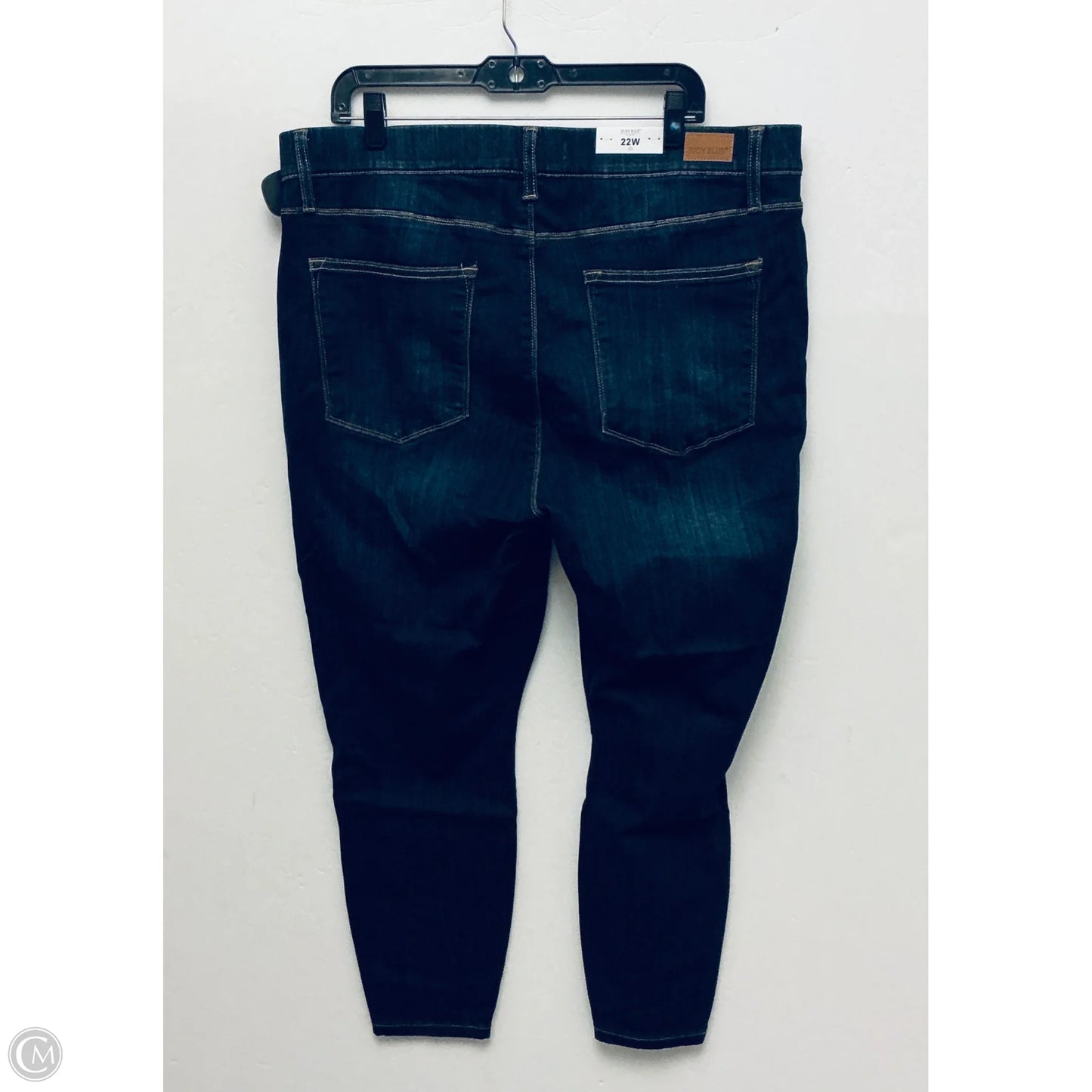 Jeans Straight By Judy Blue In Blue Denim, Size: 22