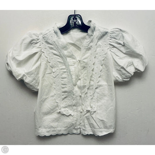 Top Short Sleeve By Dazy In White, Size: S