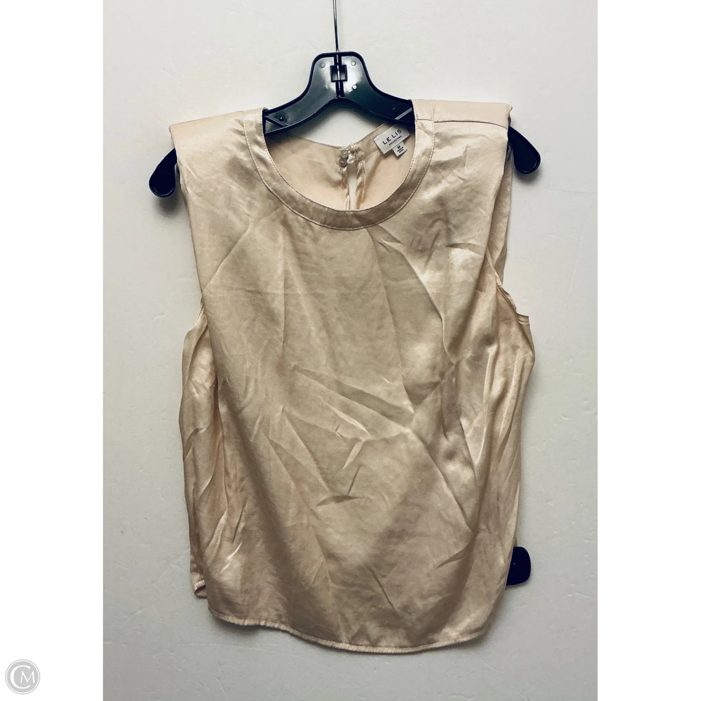 Top Sleeveless By Le Lis In Cream, Size: M