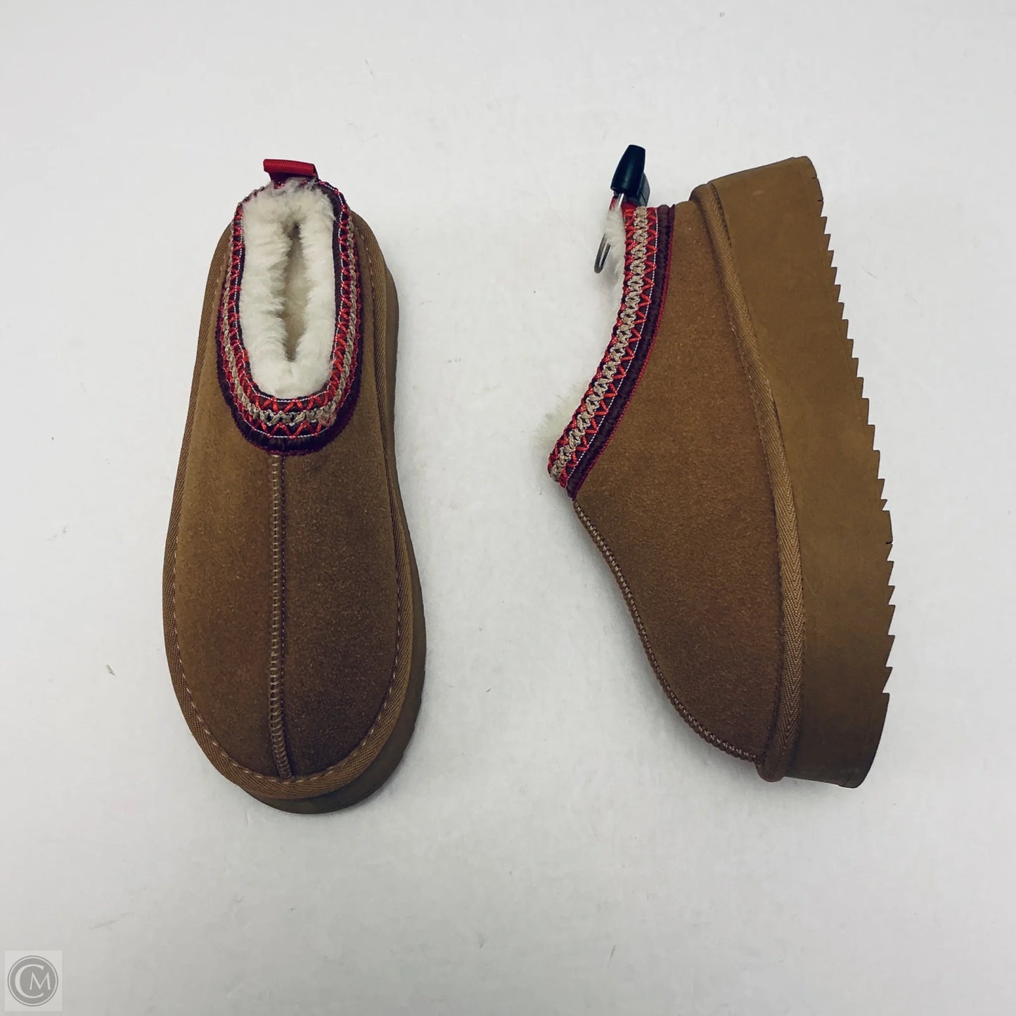 Sandals Flats By Clothes Mentor In Brown, Size: 7