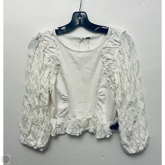 Top Long Sleeve By Free People In White, Size: S