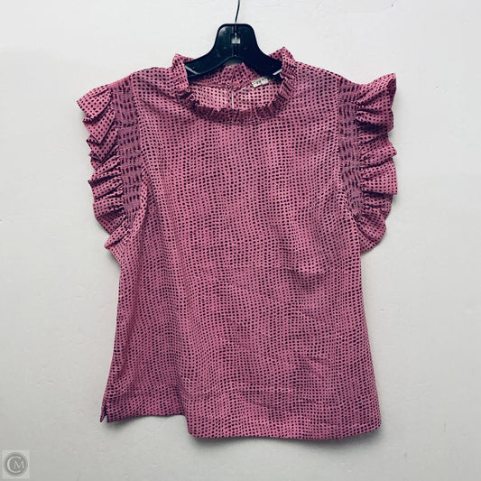 Top Short Sleeve By Jodifl In Polkadot Pattern, Size: M