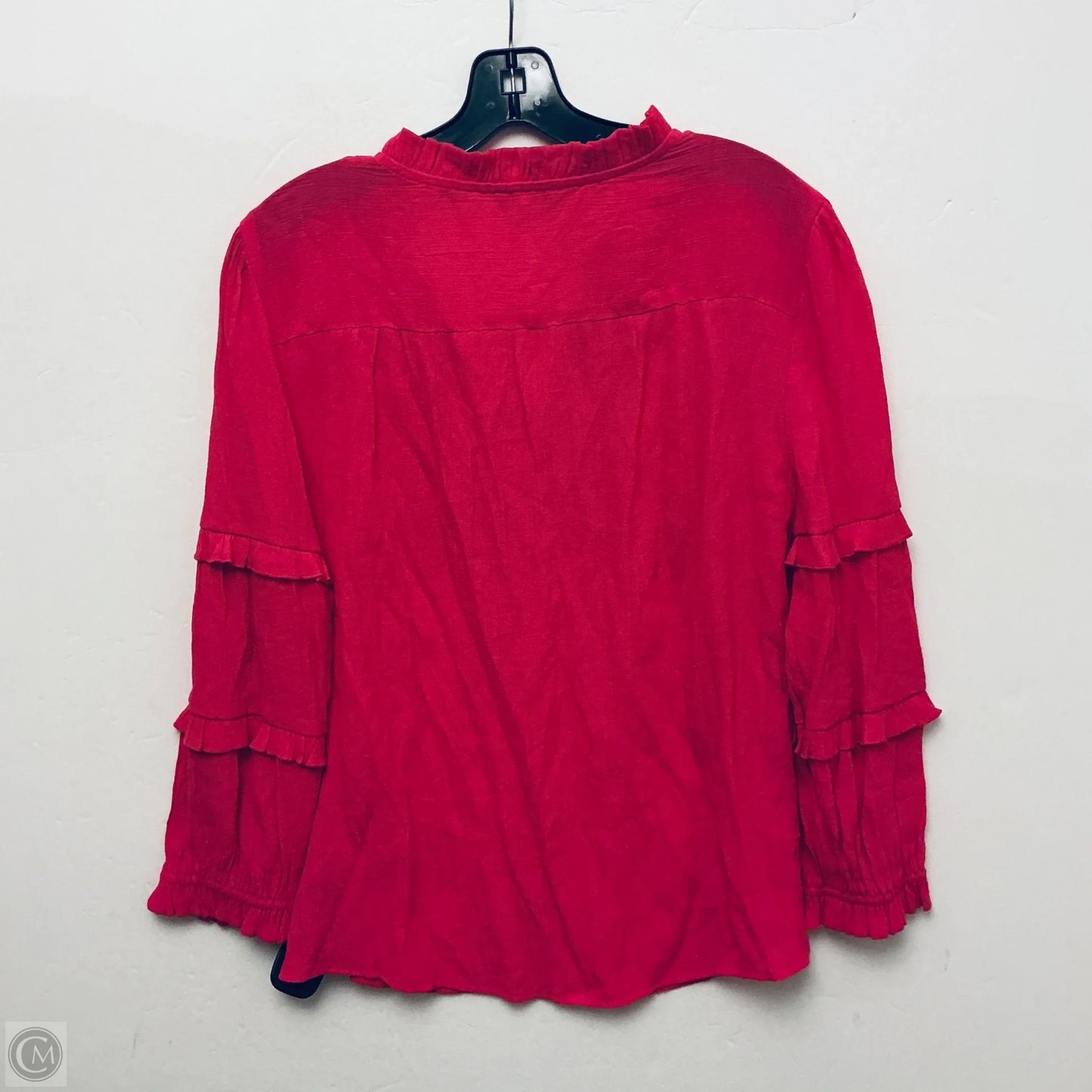 Top Long Sleeve By Cato In Pink, Size: Xl