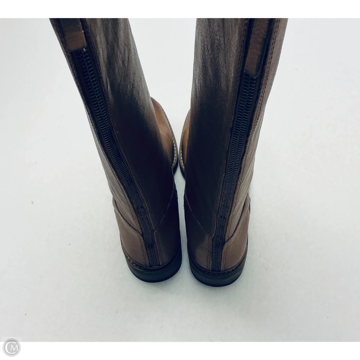 Boots Leather By Franco Sarto In Brown, Size: 9