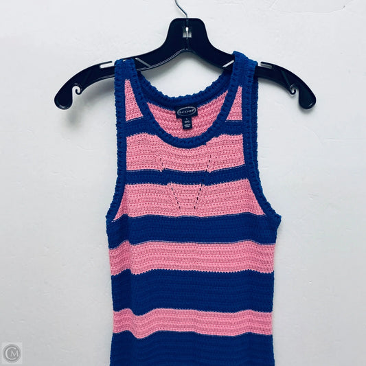 Dress Casual Midi By Scoop In Blue, Size: S