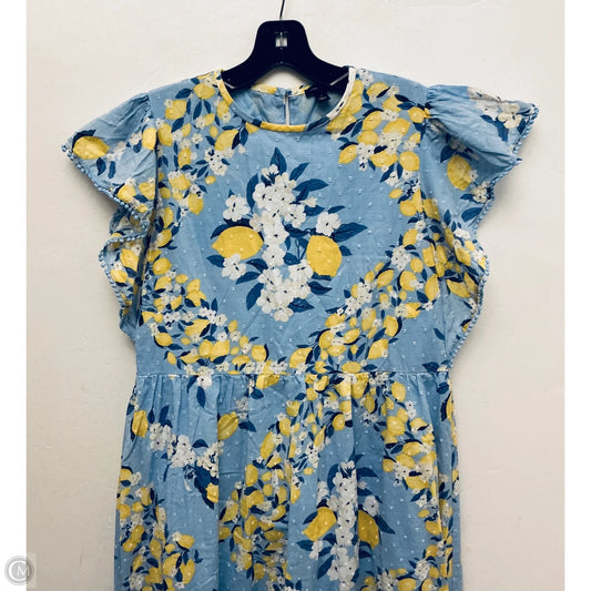 Dress Casual Midi By Ann Taylor In Floral Print, Size: S