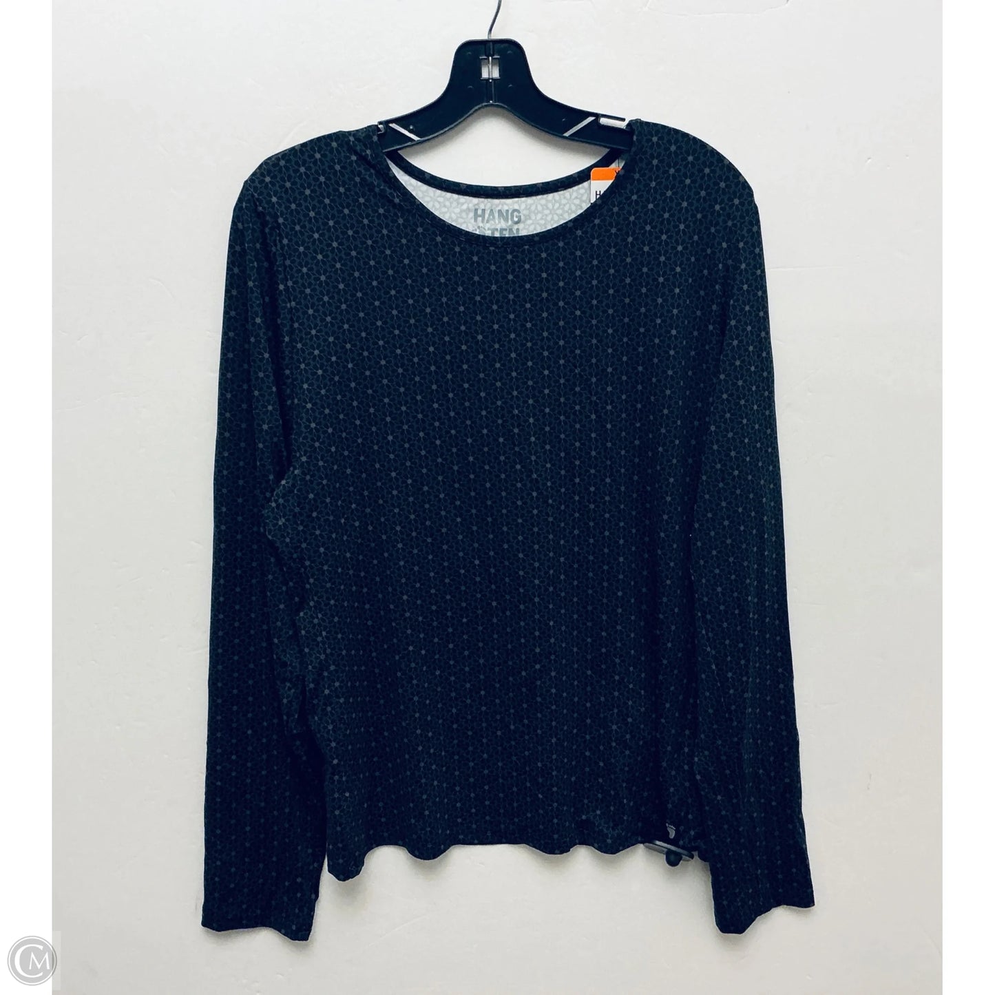 Athletic Top Long Sleeve Crewneck By Hang Ten In Black, Size: Xxl