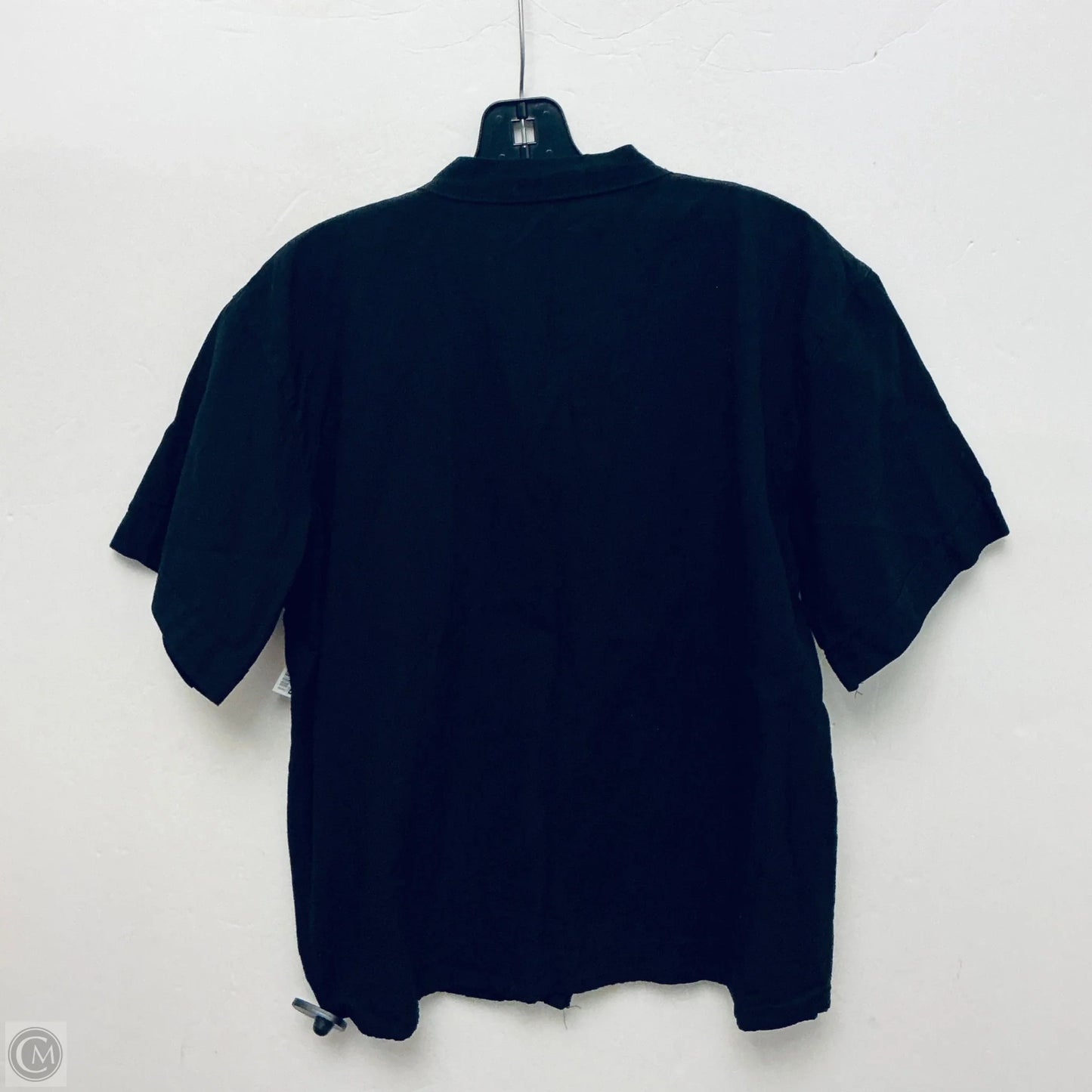 Top Short Sleeve By Clothes Mentor In Black, Size: M