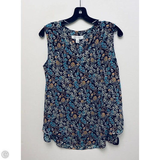 Top Sleeveless By Clothes Mentor In Floral Print, Size: M