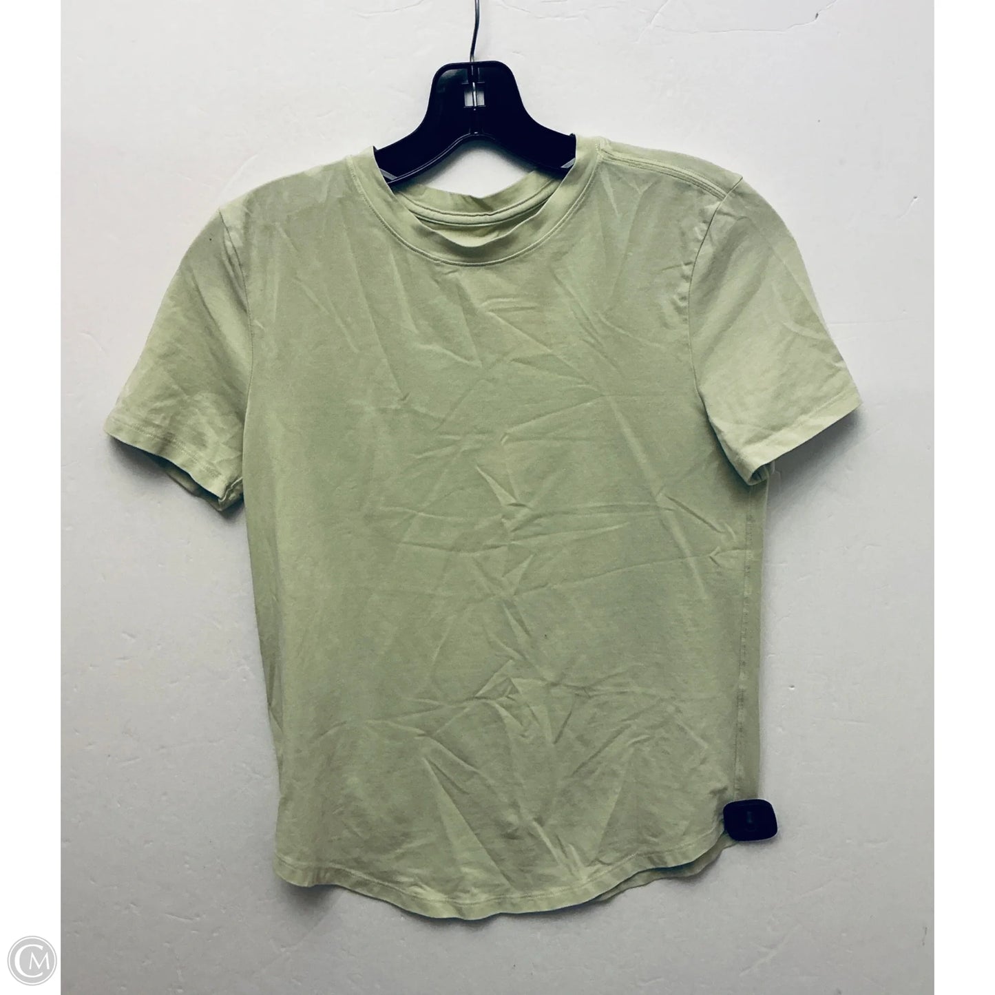 Athletic Top Short Sleeve By Lululemon In Green, Size: S