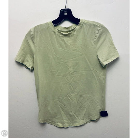 Athletic Top Short Sleeve By Lululemon In Green, Size: S