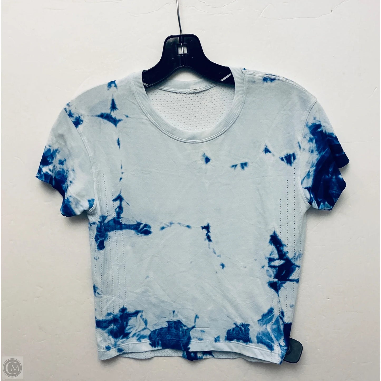 Athletic Top Short Sleeve By Lululemon In Tie Dye Print, Size: S