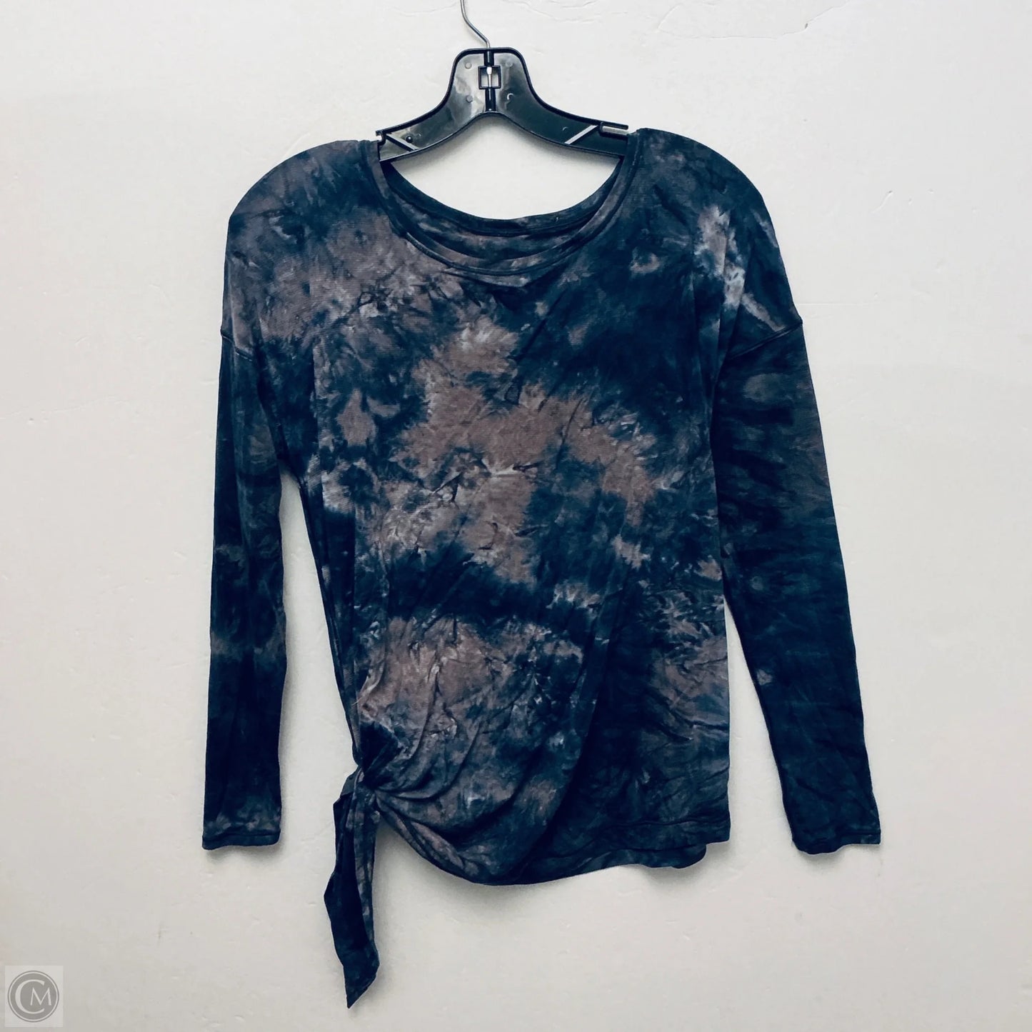 Athletic Top Long Sleeve Crewneck By Lululemon In Tie Dye Print, Size: S